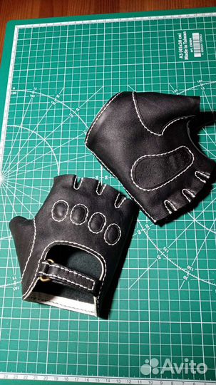 Кожаные перчатки ручной работы