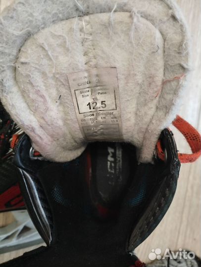Коньки хоккейные ccm ft 6 pro yth 12.5