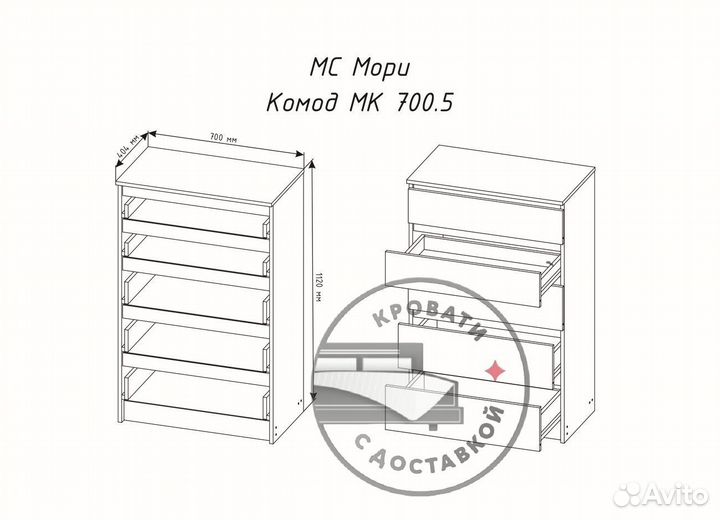 Комод IKEA мальм