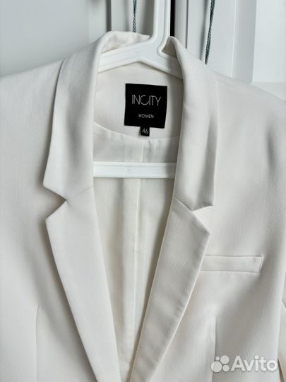 Жакет +брюки Incity 46 размер молочные
