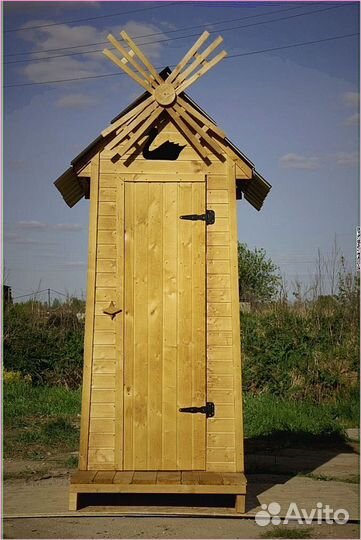 Дачный туалет с лебедем щвх 856