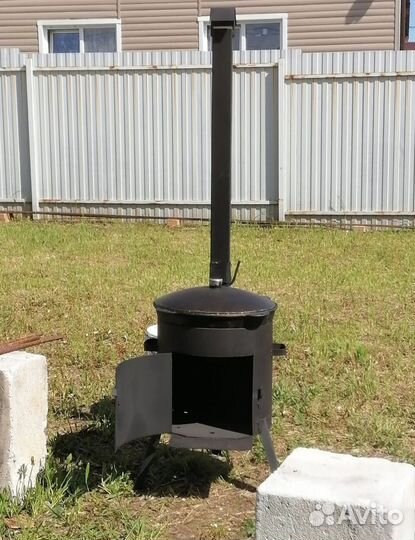 Комплект: печка + казан с крышкой