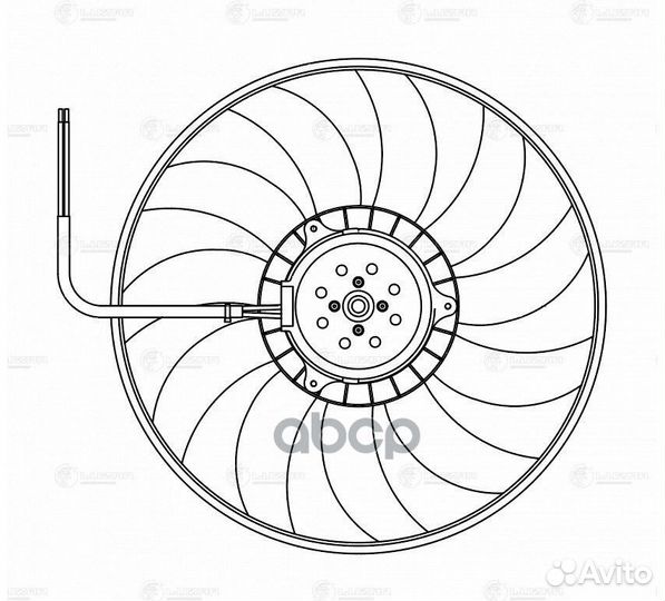 Вентилятор радиатора Audi A6 (C6) (04) (без