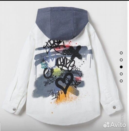 Джинсовая рубашка. 110-116