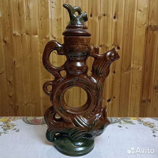 Винтажные подсвечник, штоф и графин