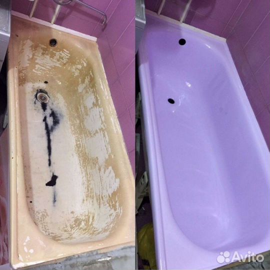 Реставрация ванны, Акриловое покрытие