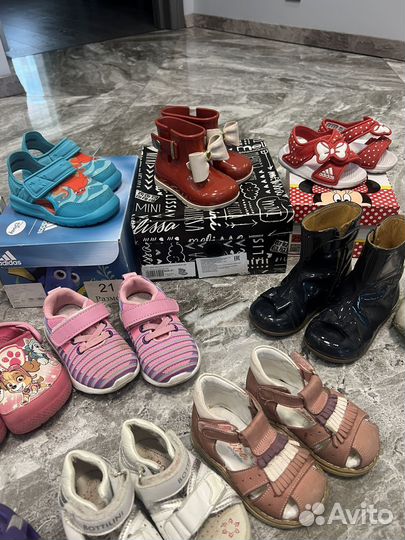 Обувь для девочки разных размеров