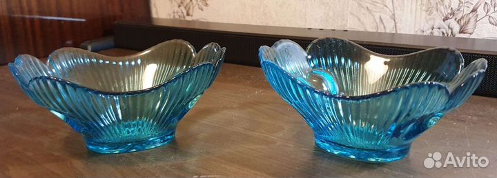 Креманки; Салатники цветное стекло