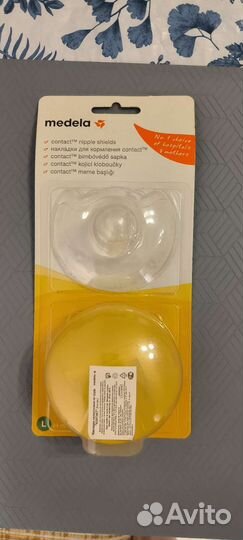 Накладки силиконовые на грудь, новые, medela