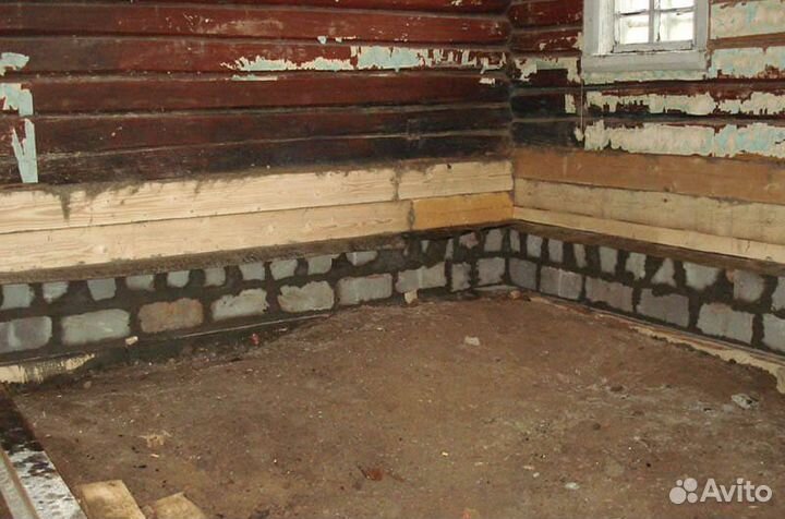 Заменов винцов и ремонт фундамента и менять)