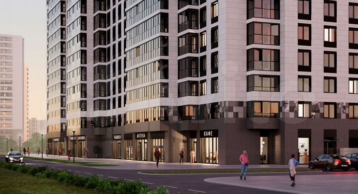 2-к. квартира, 61,2 м², 11/16 эт.