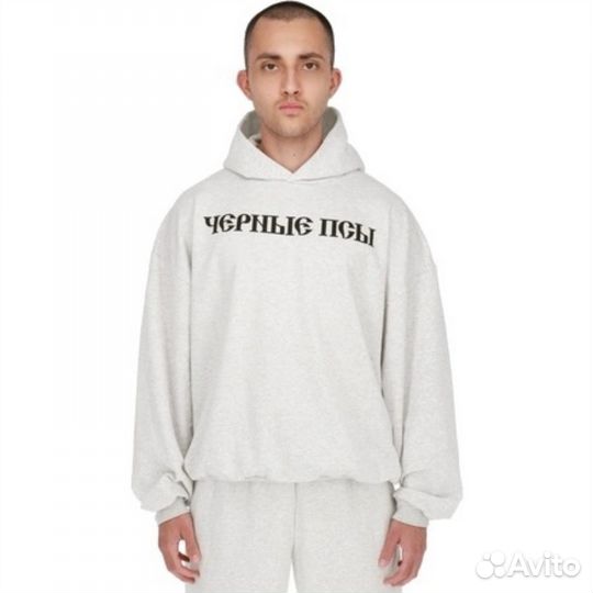 Yeezy YZY Gosha Black Dogs Hoodie Grey 3