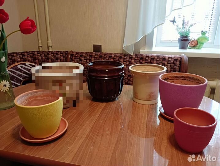 Керамические горшки для цветов