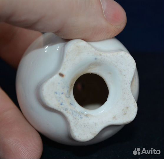 Редкая фарфоровая солонка яйцо- ркка (оригинал )