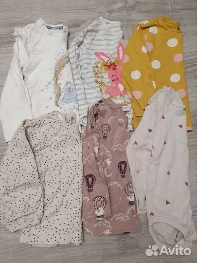 Лонгслив для девочки 92