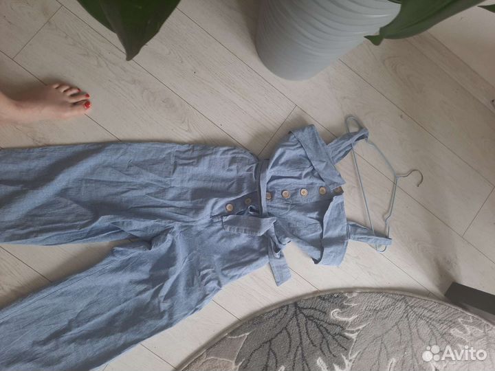 Комбинезон льняной женский летний 42 444