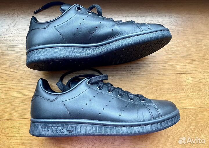 Adidas stan smith triple black 36 размер женские