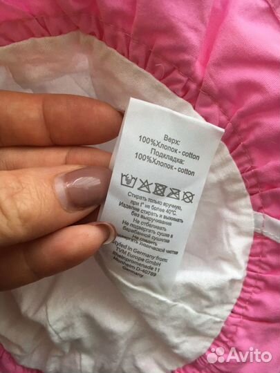 Костюм для малышки 74 см + панамка