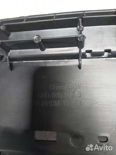 Защита спойлер бампера VW polo