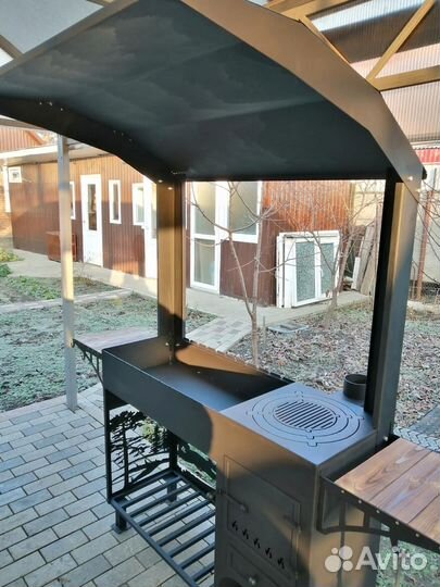 Мангал с крышей