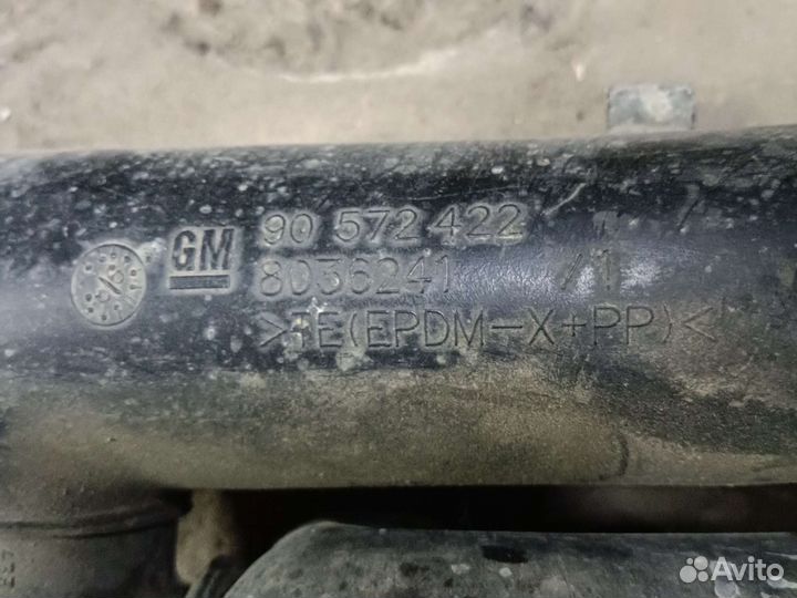 Патрубок впускной опель астра G