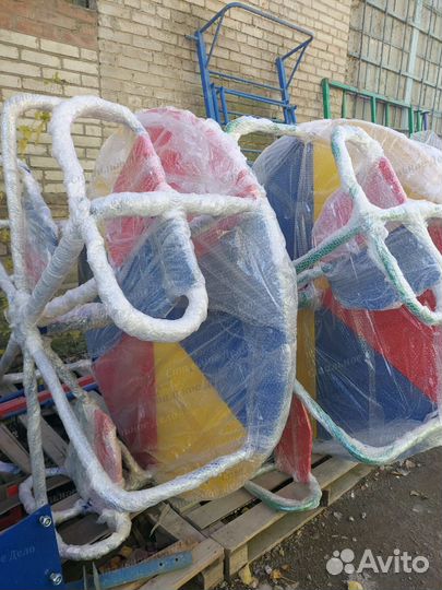 Уличная горка, карусель, балансир G4114