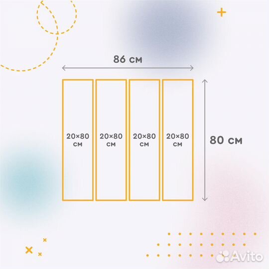 Картина модульная на холсте 