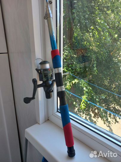 Удочка с катушкой бу