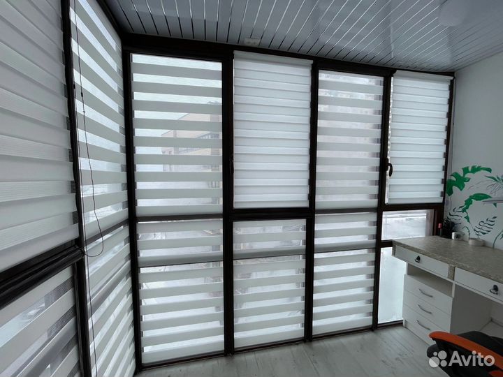 Рулонные шторы день ночь Ушаково