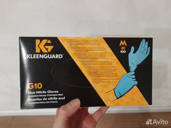 Профессиональные перчатки, размер 8 (M), 100 шт