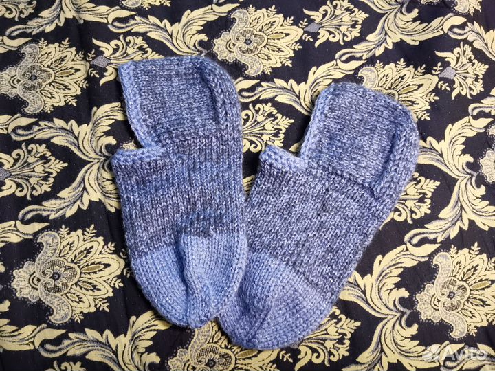 Носки тапочки вязаные