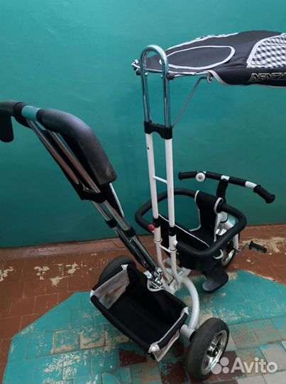 Детский велосипед с родительской ручкой