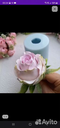 Молд силиконовый- роза