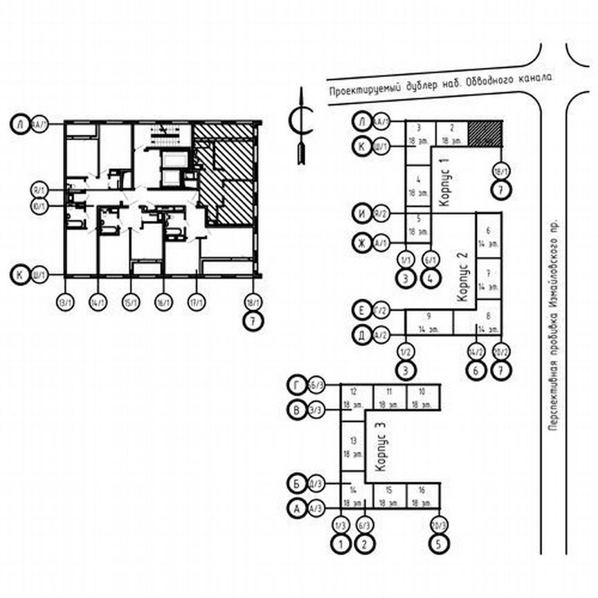1-к. квартира, 47,6 м², 17/18 эт.