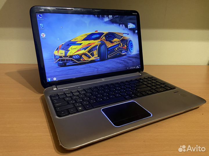 Стильный Ноутбук HP 4ядра/8gb/2Видеокарты