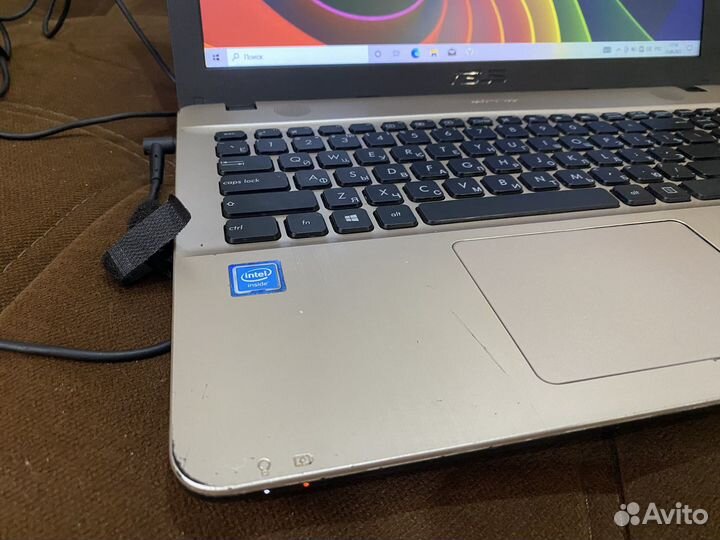 Офисный ноутбук asus/ssd/4gb/500gb