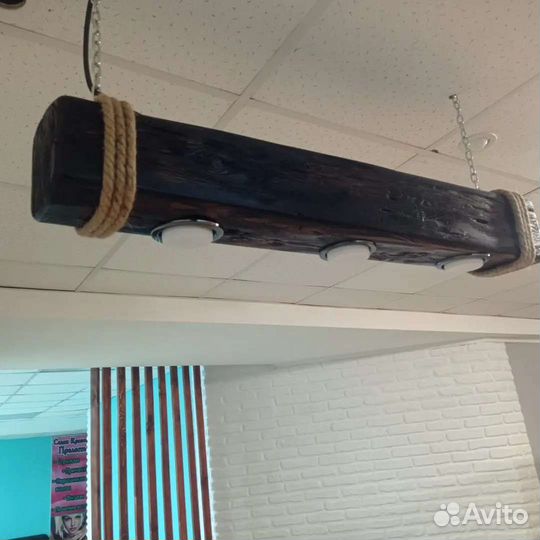 Светильники из дерева ручной работы