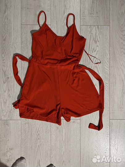 Комбинезон оранжевый летний