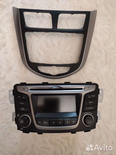 Автомагнитола штатная hyundai solaris