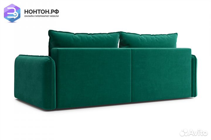 Диван тик-так Антей 3-х местный изумрудный
