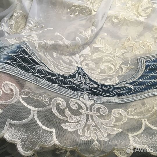 Тюль(отрезы)новые Италия(сетка,органза,гипюр)