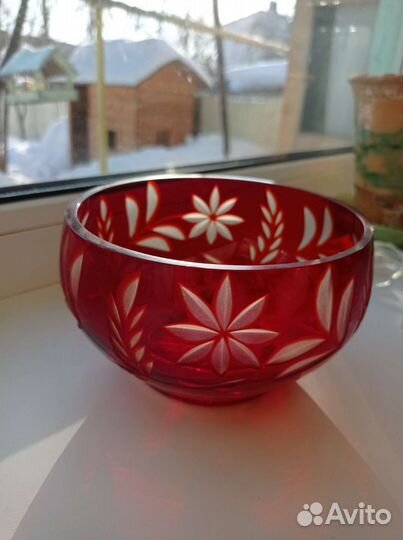 Салатники хрустальные и стекло СССР