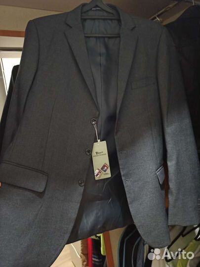 Пиджак школьный рост от 163 см. Серый