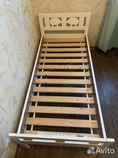 Кровать sultan lade lkea с матрасом