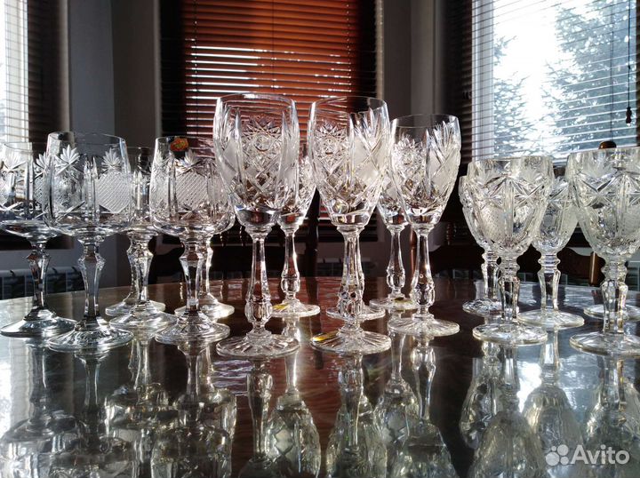 Фужеры хрустальные