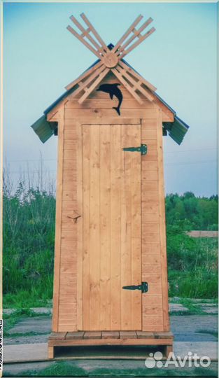 Дачный туалет с лебедем пио 579