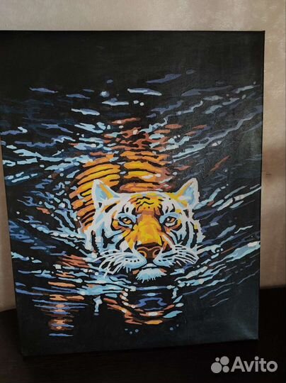 Картина нарисованная по номерам