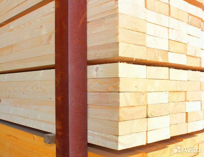 Пиленая доска 50х100х6000мм, сосна, от производите