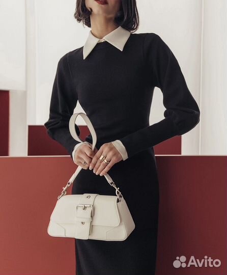 Трикотажное платье миди с завязками на спине