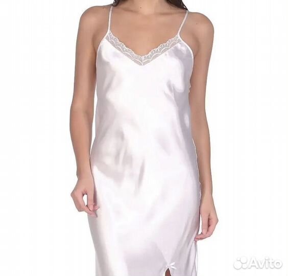 Платье комбинация белое